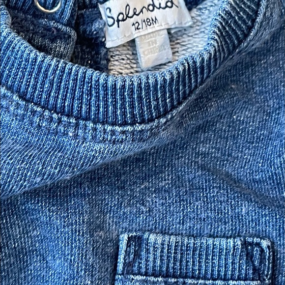 Splendid Boy’s Denim-Look Knit long-sleeve 12-18 months EUC - Picture 5 of 5